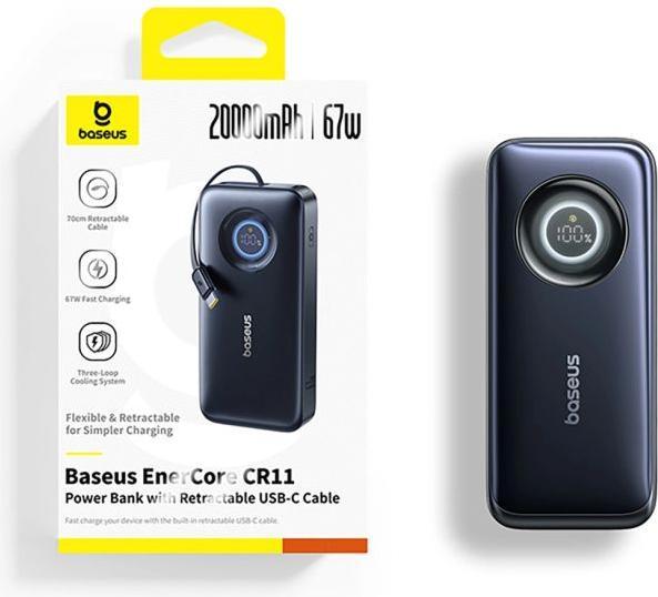 Image du produit Baseus EnerCore CR11 rétractable (20000 mAh, 67 W)