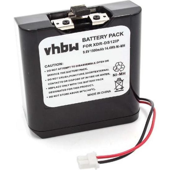 XCell Akku Ersatz für Sony NH-2000RDP für Lautsprecher Boxen Speaker (1500mAh, 9.6V, NiMH) (1 Stk., 1500 mAh), Batterien...