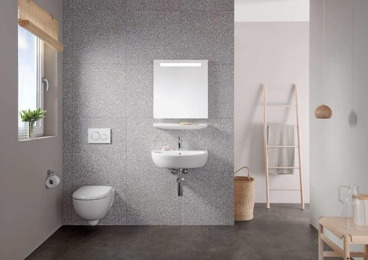 Immagine prodotto Geberit Option Basic Square specchio illuminato, illuminazione superiore (77 x 50 cm)