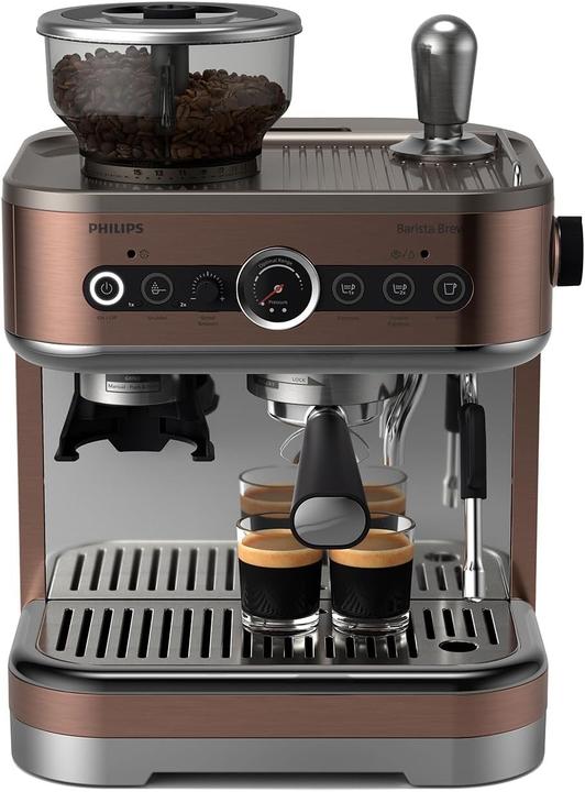 Productafbeelding Philips Domestic Appliances Barista Brew Semi-Automatic Espresso Machine with Americano Button and Dual Bean Container