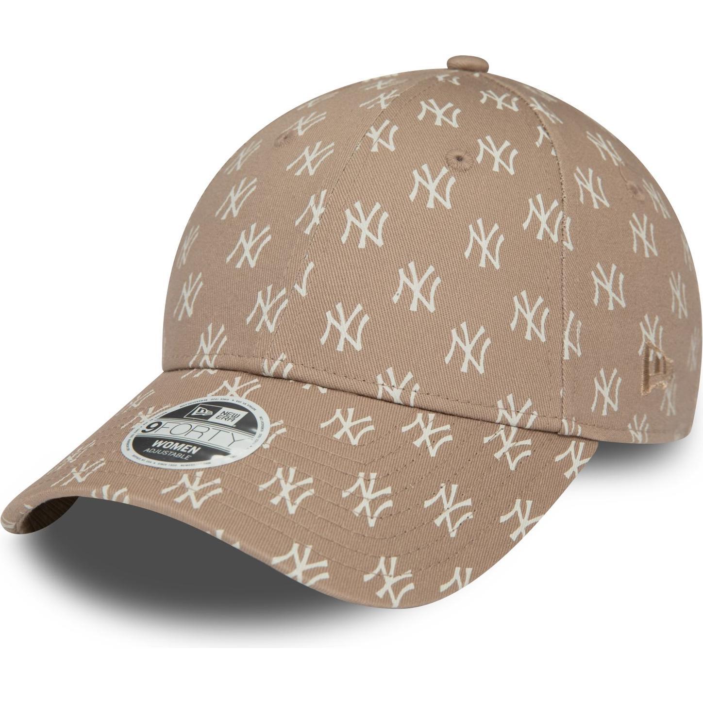 New Era, Damen, Cap, 9Forty Monogram New York Yankees Ash Brown, Braun