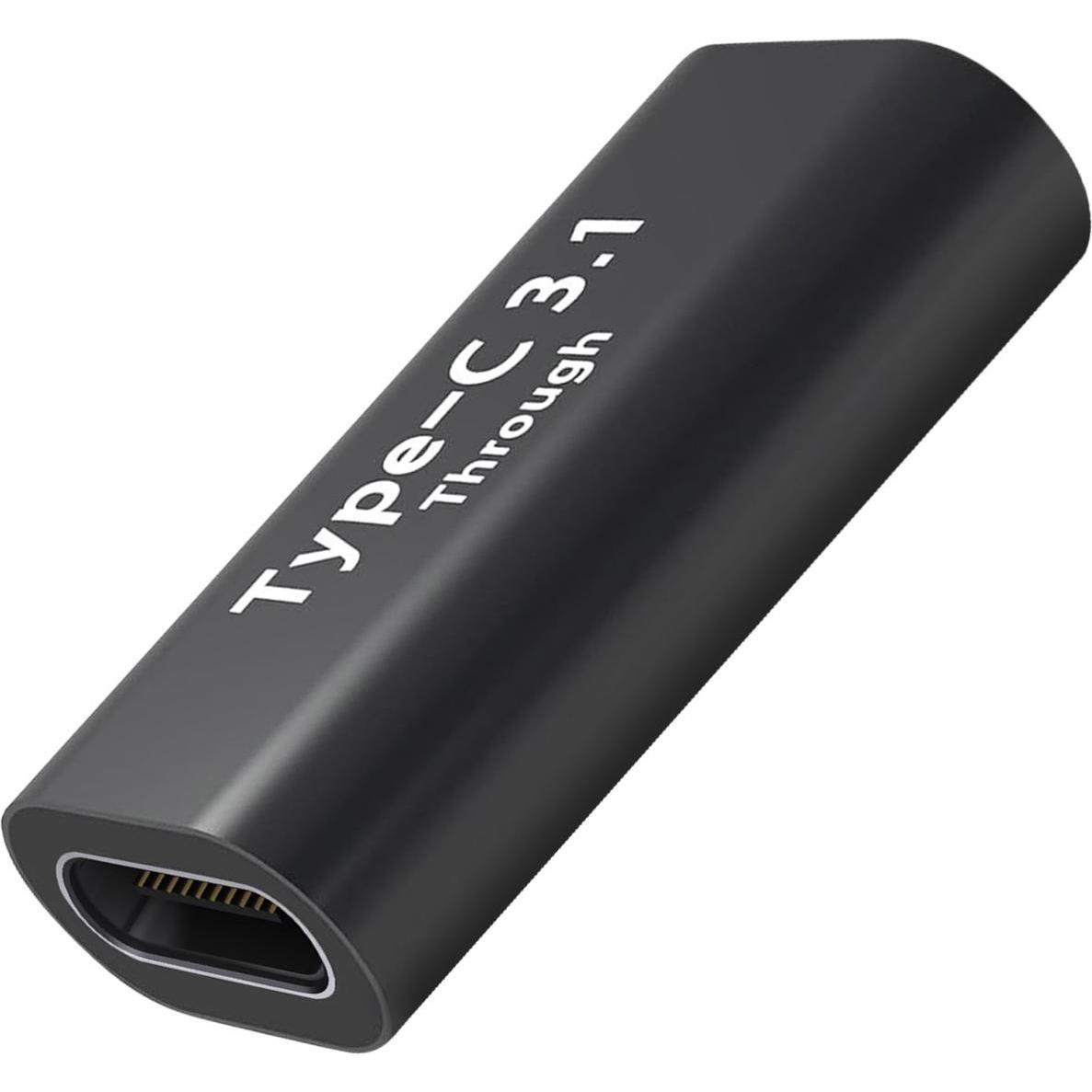 Thumbnail - Avizar ADEX-C2C, USB-C Verlängerungsadapter (USB Typ C, USB Typ C), Mobilgerät Adapter, Schwarz