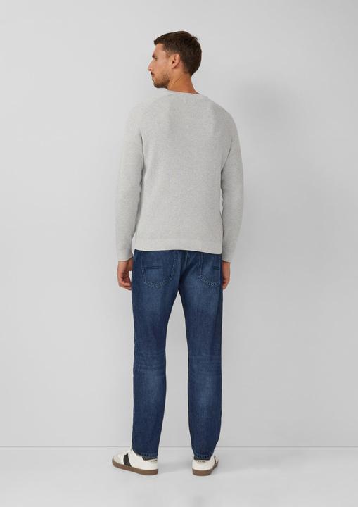 Produktbild s.Oliver Strickpullover Strickpullover mit Brusttasche und Druckknopf (XL)