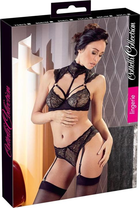 Image du produit Cottelli Collection Set de jarretelles avec embout floral (80 B)