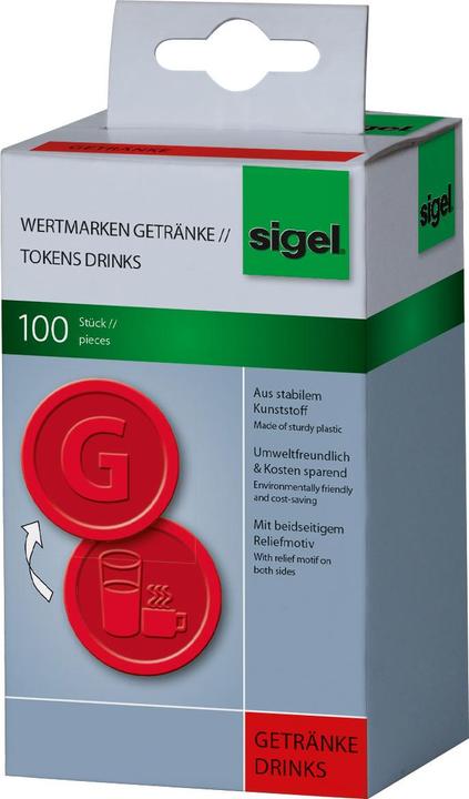 Image du produit Sigel Jetons contre-valeurs Boissons