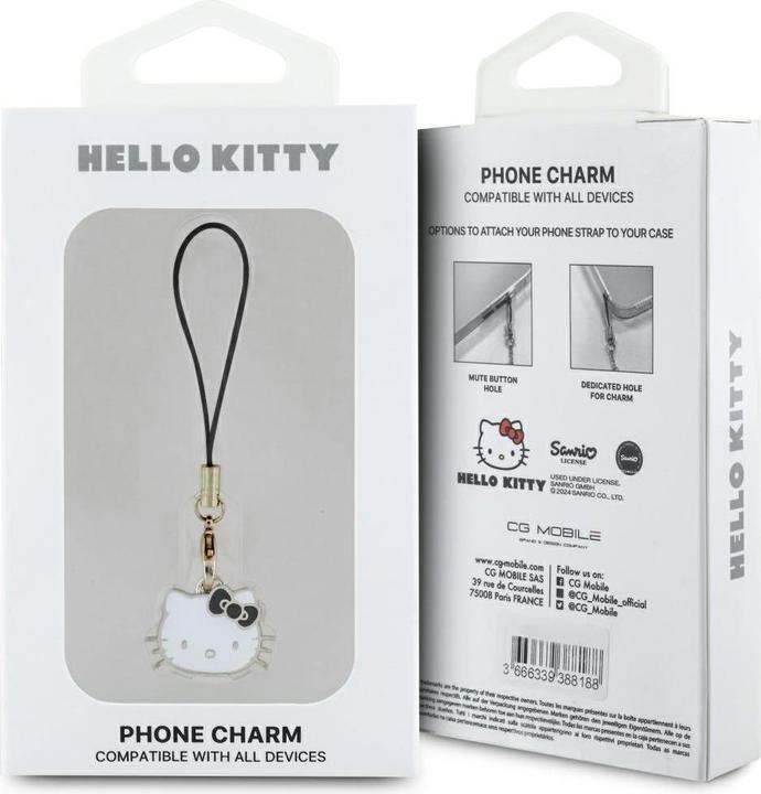 Produktbild Hello Kitty Zawieszka Charm Kitty Head - czarna