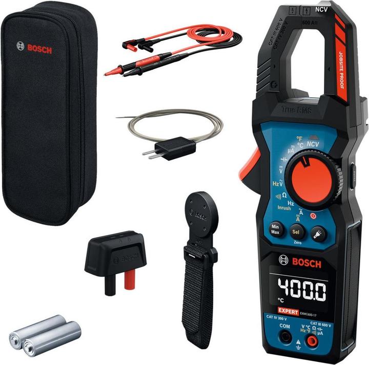 Produktbild Bosch Professional Strommesszange EXMC600-17 (CAT III 600V, CAT IV 300V)