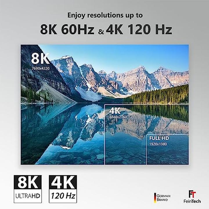 Image du produit FeinTech VMI90200 Optisches HDMI Glasfaser-Hybrid Kabel 8K 60Hz / 4K 120Hz 48 Gbps 20 m (20 m)