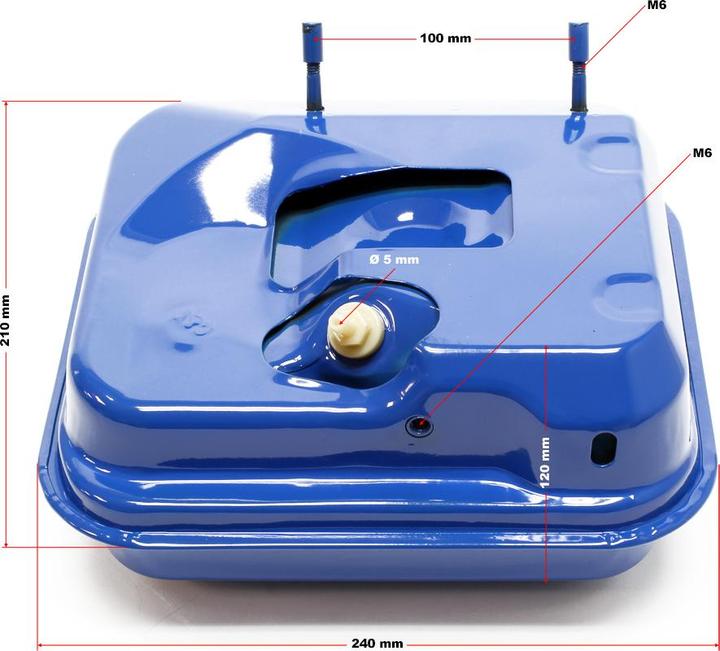 Image du produit Wiltec Pièce détachée Reservoir d'essence pour les moteurs a essence 6,5 CV