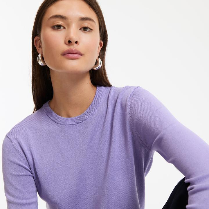 Immagine prodotto La Redoute Collections Pullover mit rundem Ausschnitt (S)