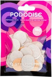 Actual product image Staples Pedicure Foot Spa White Refill File Pododisc Pro M 180 Grit Box 50 Pieces (50 x)