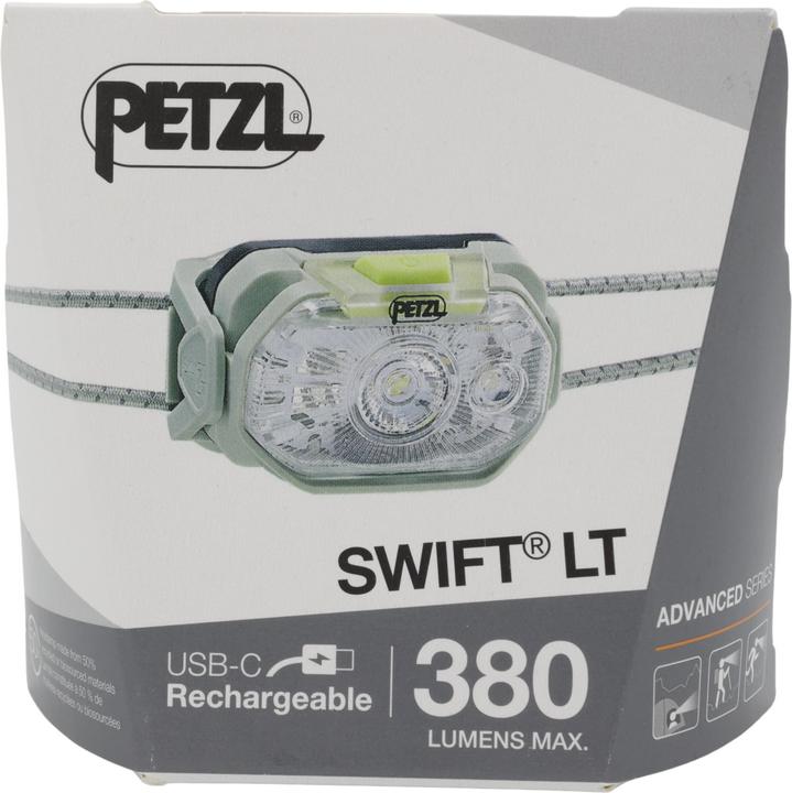 Actual product image Petzl SWIFT LT E102AB02 desert/green (380 lm)