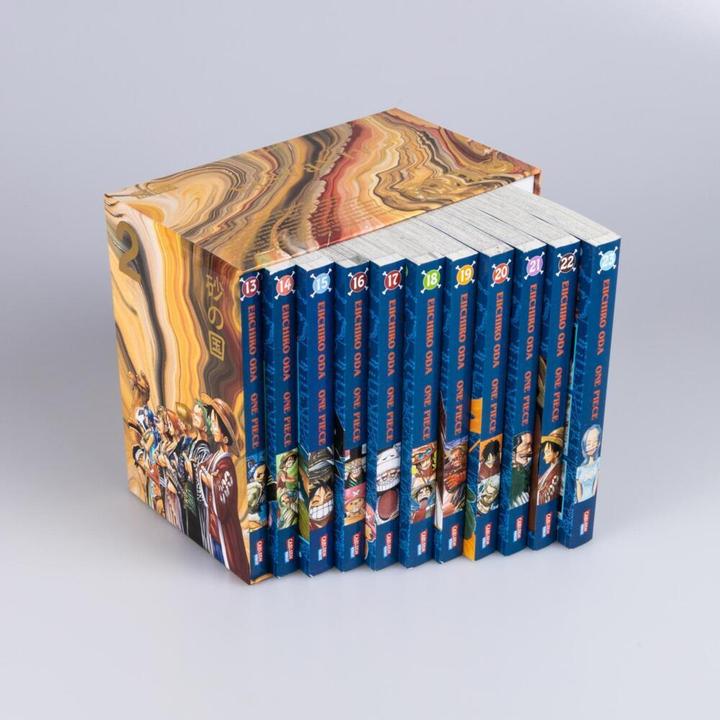 Immagine prodotto One Piece Sammelschuber 2: Alabasta (inklusive Band 13–23) (Tedesco, Eiichiro Oda, Ayumi von Borcke, 2022)