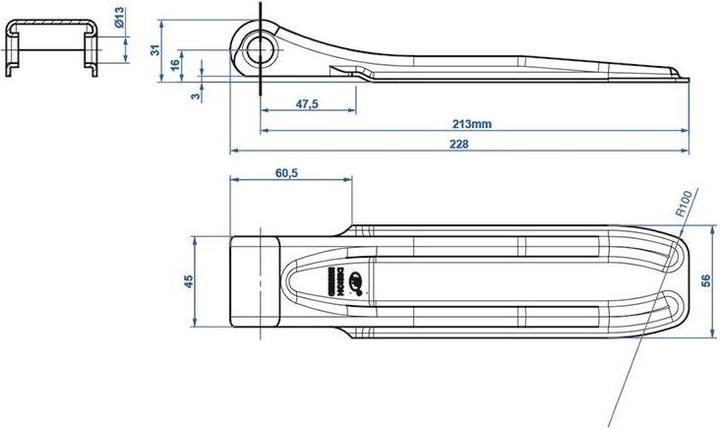 Actual product image ProPlus Adjustable hinge SPP ZW-01.220A