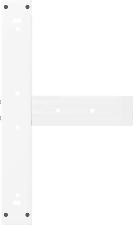 Actual product image VidaXL Bar table legs T-shape 2 pcs. White 60x35x(91-92) cm steel table leg