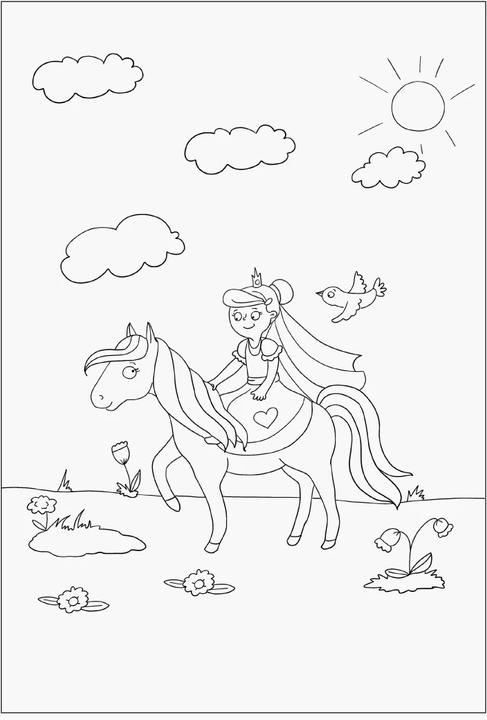 Actual product image Ravensburger Princesses - paint and dream - 24 colouring pictures for children from 6 years -