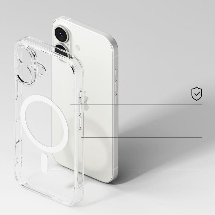 Produktbild Ringke Fusion Magnetic MagSafe Case für iPhone 17 - Transparent (Apple iPhone 17)