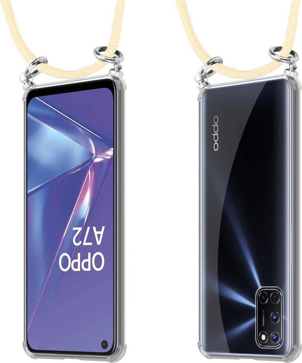 Produktbild Cadorabo TPU Handy Kette SILBER Cover