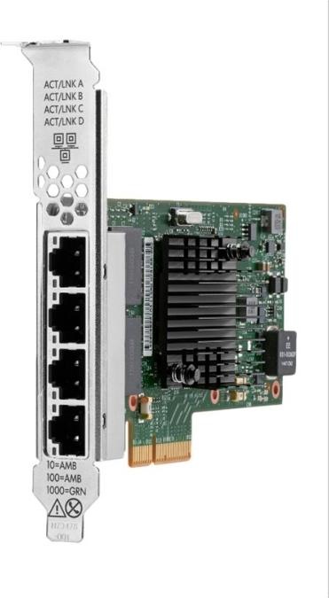 Actual product image HPE Broadcom BCM5719 Ethernet 4-port BASE-T Adapter for (PCI Express 2.0 x4)