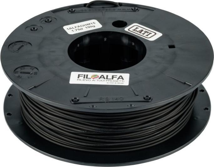 Filoalfa Conductive PLA 150gr 1.75mm (PLA, 1.75 mm, 700 g, Black)