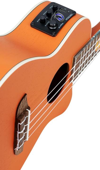 Image du produit Ortega Ukulele da Concorso Edizione Halloween Arancione Zucca con Preamplificatore (Semi-acoustique)