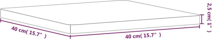 Actual product image vidaXL Gillian (40 x 40 x 2,5 cm)