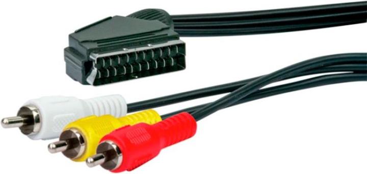 Actual product image Schwaiger Adapter cable (2 m, Scart, Cinch)