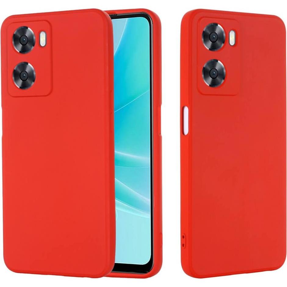 Cover-Discount OPPO A57s - TPU Gummi Hülle rot (Oppo A57s), Smartphone Hülle, Rot