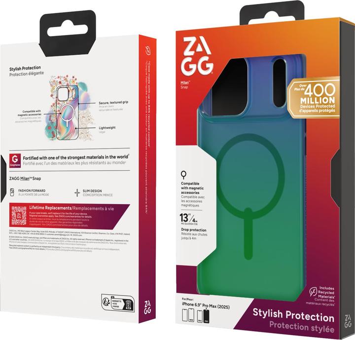 Produktbild Zagg Case für Apple iPhone 17 Pro Max Milan Snap raven feather (Apple iPhone 17 Pro Max)