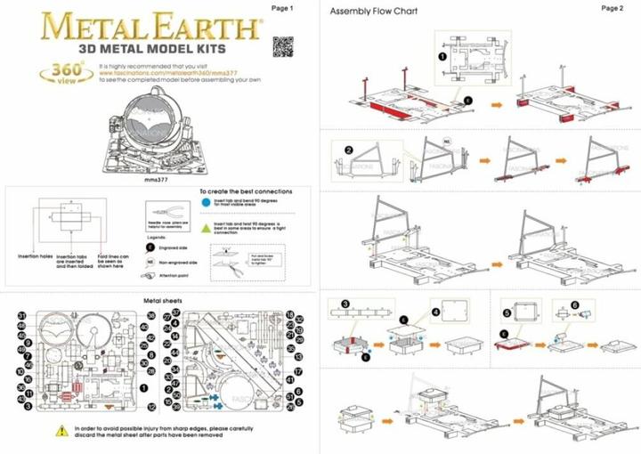 Produktbild Metal Earth Batman vs Superman Bat Signal
