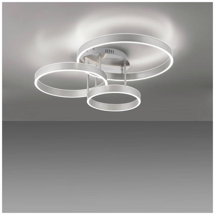 Produktbild Just Light LILLUTI LED Deckenleuchte Warmweiss 26W 2-fach Silber/Weiss 15157-55 (6800 lm)