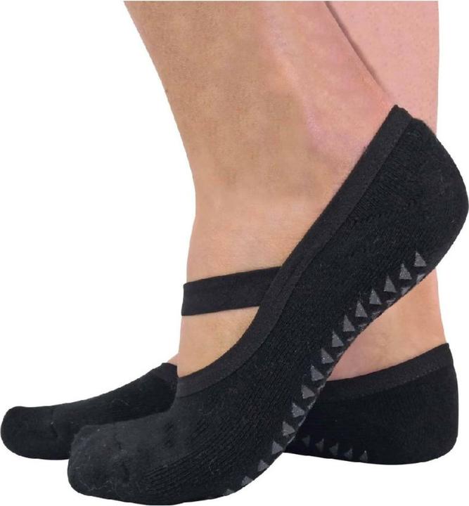 Produktbild Sock Snob 2er Pack Baumwolle Yoga Socken Füsslinge Unsichtbare mit Antirutsch ABS (37 - 42)