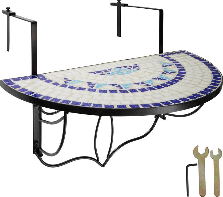 Image du produit tectake Table de balcon (76 x 65 x 62 cm)