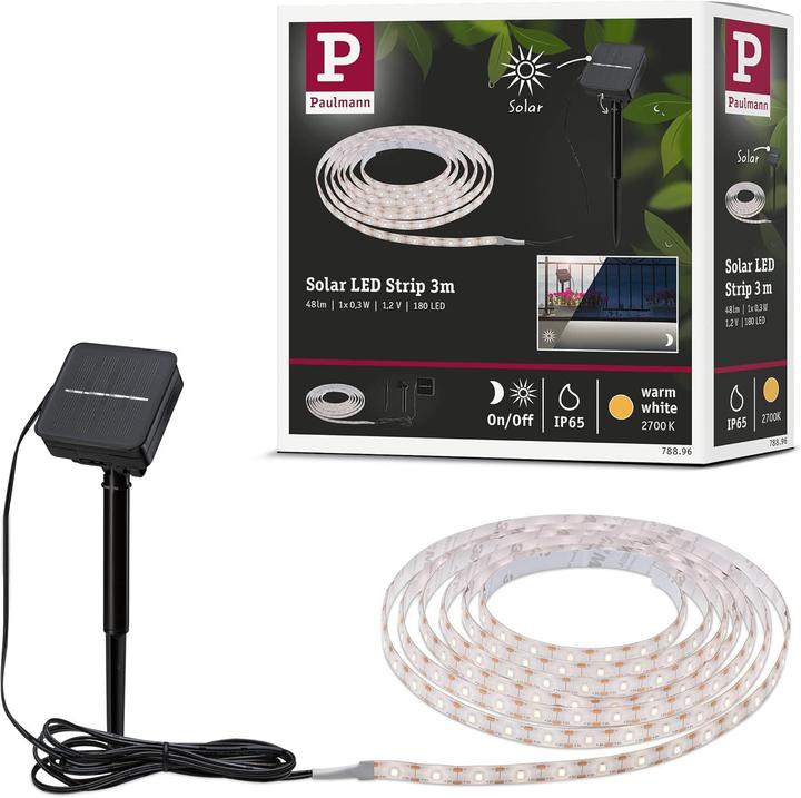 Actual product image Paulmann Solar Stripe (Warm white, 300 cm, Outdoor)