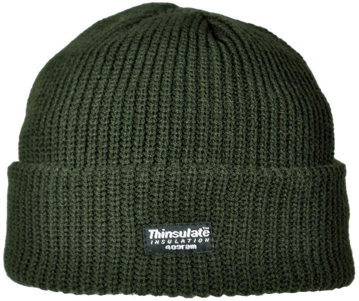 Produktbild Elutex Jagdmütze oliv grün Strickmütze mit Thinsulate extrem warm günstig (One Size)