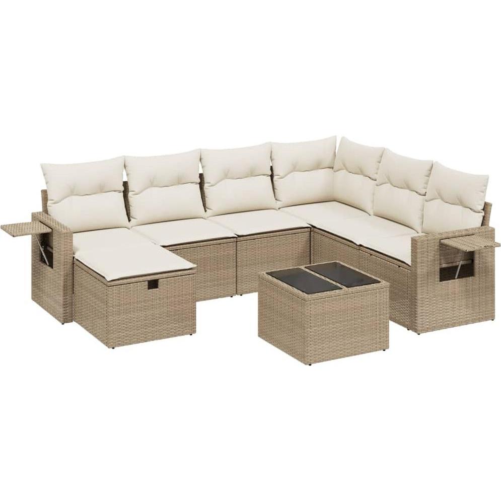 VidaXL, Gartenlounge, 10-tlg. Garten-Lounge-Set mit Kissen
