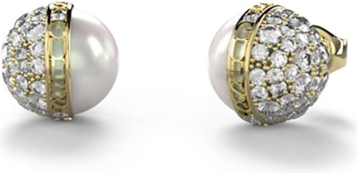 Image du produit Guess Charmantes boucles d'oreilles plaquées or avec zircons Calypso JUBE04458JWYGT/U