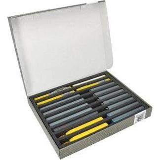 Feldherr Lagerbox FSLB040 für Modelleisenbahnen, Loks und Fahrzeuge – 9 Stege für Spur N, stehend