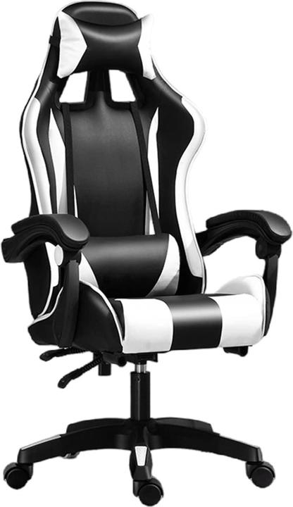 Extralink Spiele | Gaming Stuhl | Büro drehbar Eimer schwarz-weiss G-526