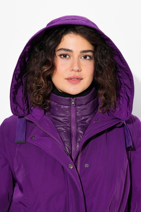 Immagine prodotto Ulla Popken Parka Performance HYPRAR con collo alto, cappuccio e materiale riciclato (42, 44)