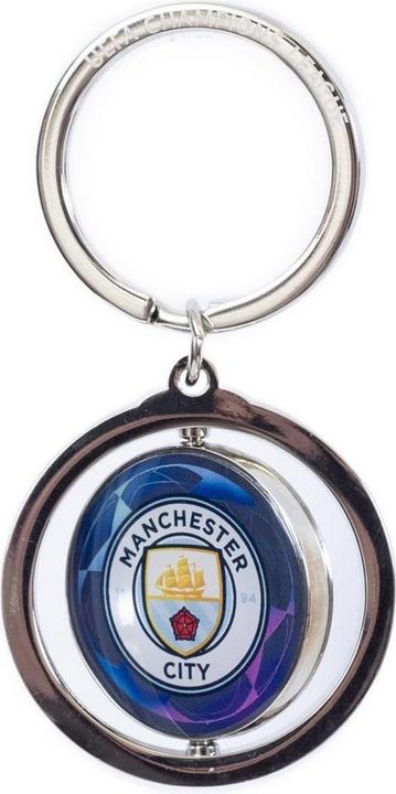 Actual product image Manchester City FC UCL Crest Spinner Keyring