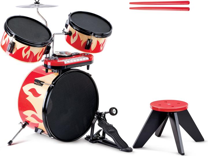 Actual product image Hape Cool drum set with stool