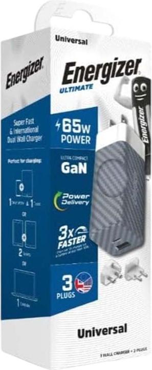 Produktbild Energizer Power-Delivery Ladegerät – 65 W – EU/UK/US (65 W)