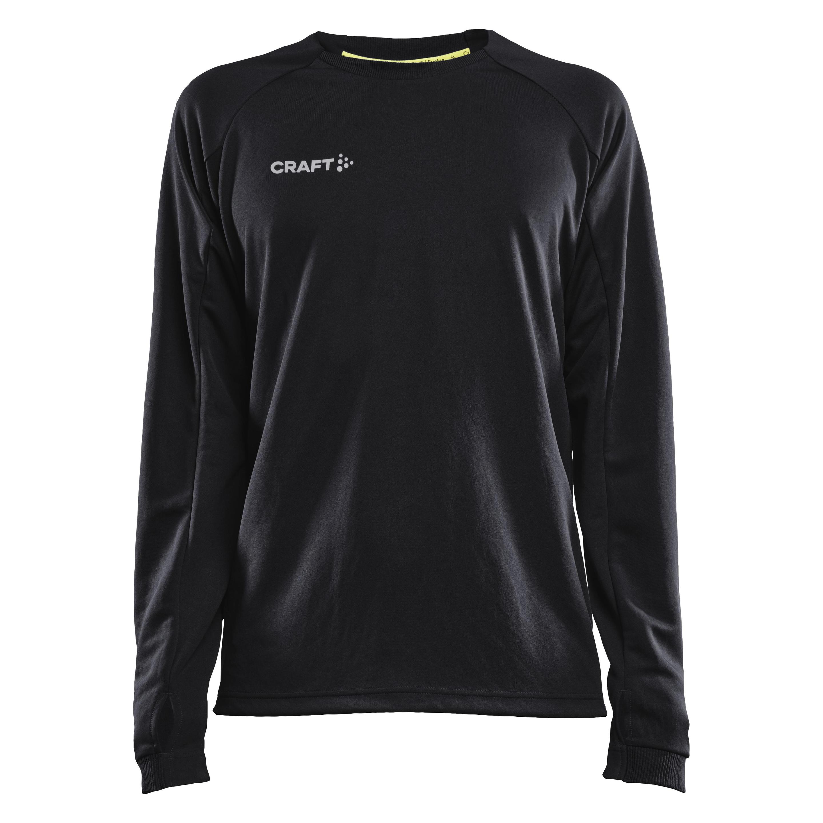 Craft, Herren, Sportshirt, Evolve Crew Neck M (L), Schwarz, L
