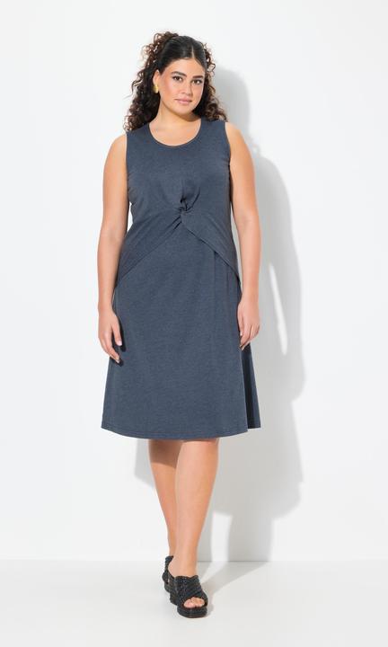 Image du produit Ulla Popken Robe en jersey sans manches, décolleté rond, coupe évasée (46, 48)