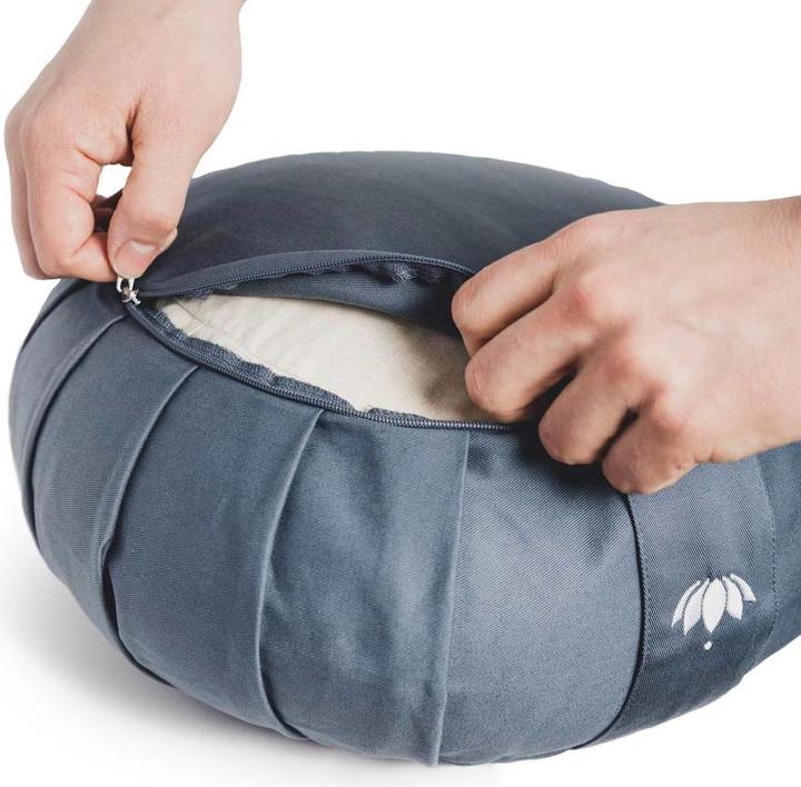 Image du produit Lotuscrafts Coussin de méditation zafu Zen Kapok Bordeaux (15 cm)