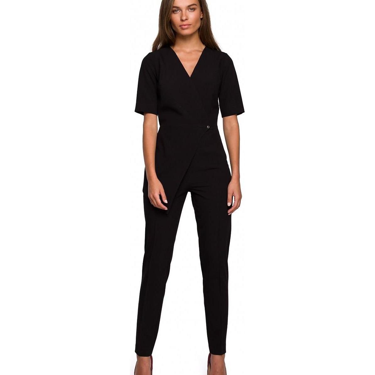 Stylove, Damen, Jumpsuit, Overall, Schwarz, (S)