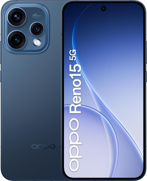 Produktbild OPPO Reno15 5G (512 GB, Black, Twilight Black, 6.59", Dual SIM, 5G)