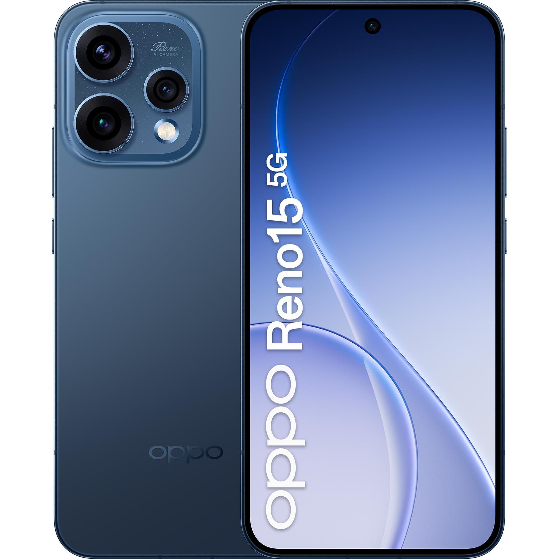 OPPO Reno15 5G (512 GB, Black, Twilight Black, 6.59", Dual SIM, 5G), Smartphone, Schwarz