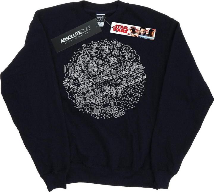Produktbild Star Wars Christmas Death Star Sweatshirt Mädchen (140, 146)